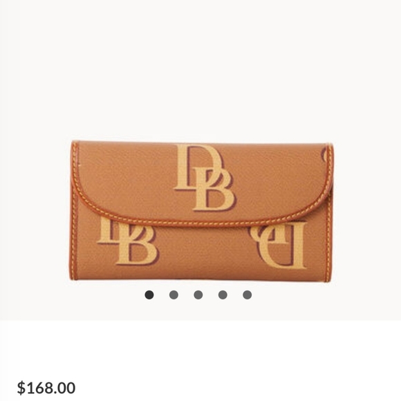 (NWT) Dooney and Bourke large tote with wallet and 24k gold plated DB hardware - Picture 11 of 16